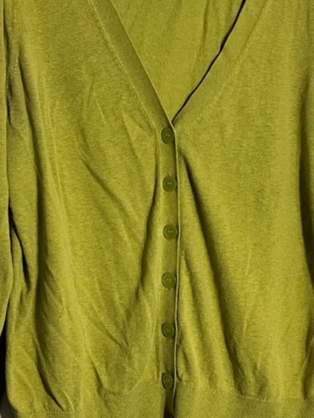 Lane Bryant Olive Green Cardigan Sweater Size 16 - Picture 4 of 12
